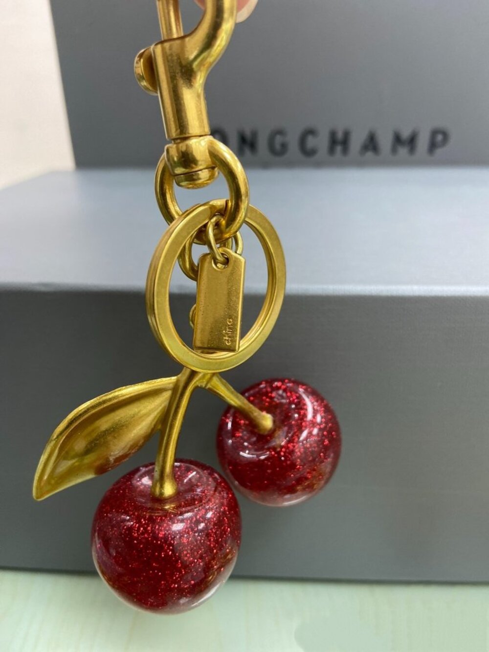Coach Red Cherry Keychain Bag Charm - Picture 3 of 4